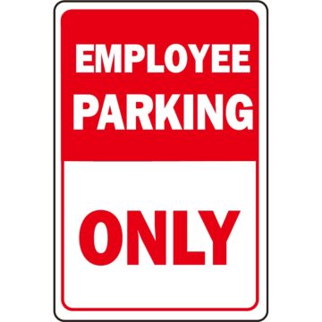 HY-KO Aluminum Wall 18 in Employee Park Only Sign