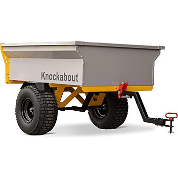 Knockabout Lawn Trailer with 1,200 Load Pound Capacity, 18 Inch Wheels, 12 Cubic Feet