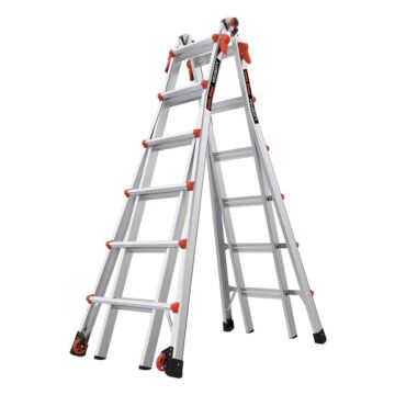 Little Giant 26 ft Aluminum Grey Multi-Position Ladder