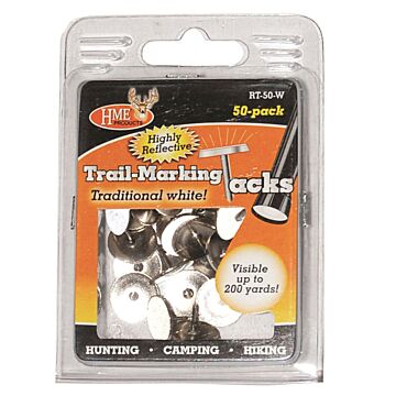 Metal White Reflective Trial Tack