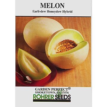 Rohrer Seeds 4-8 1/2 in 24 in Earli-Dew Honeydew Melon Seeds