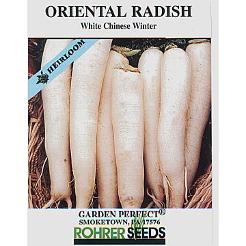 Rohrer Seeds 3-10 1/2 in 1 in White Chinese Winter Radish Seeds