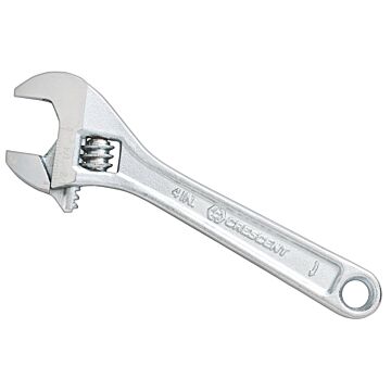 6" Chrome Finish Adjustable Wrench