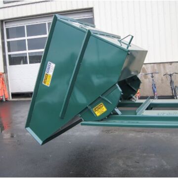 Self-Dumping Hopper 1-1/2 Yd 4,000 lb with Retractable Rope Pull System