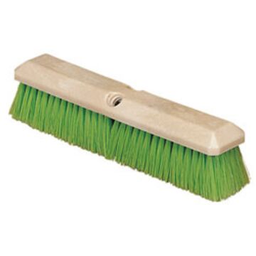 Green Flagged Plastic 14" Vehicle Wash Brush