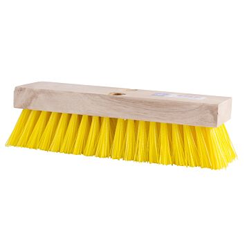 Deck Brush 10" Yellow Plastic