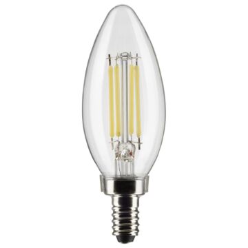 LED 5.5w Candelabra Base Clear Light Bulb 2pk