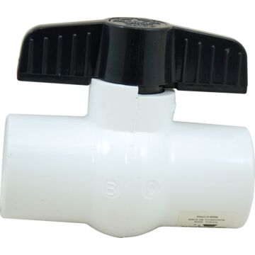 1" SLIP PVC BALL VALVE EPDM SEAT - EPDM STEM O-RING