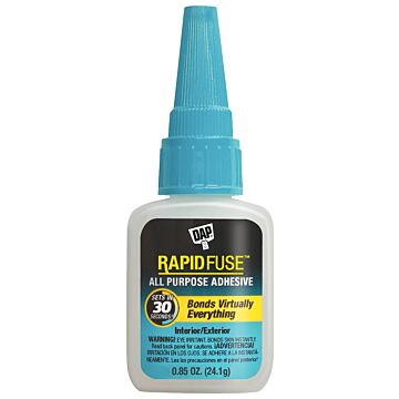 DAP RapidFuse All Purpose Adhesive, Clear, 0.85 Oz