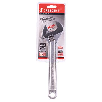 CRESCENT AC210VS Adjustable Wrench 10" Chrome (Carded)