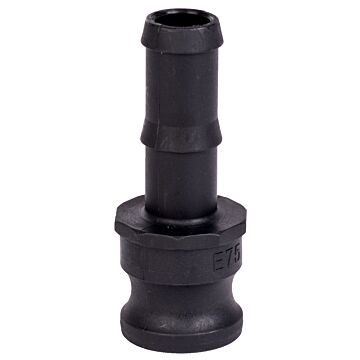 Jason Megadyne 3/4 in Male Coupler X Barb Connection Type Polypropylene Type E Cam and Groove Coupling