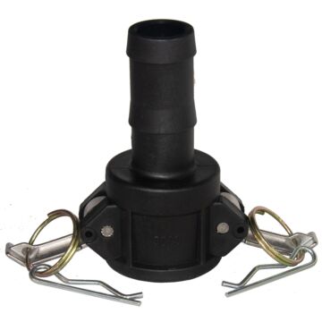 1 in Female Coupler x Barb Connection Type 125 psi Type C Cam and Groove Coupling