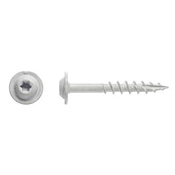 Big Timber #7 x 1-1/4 In. Round Washer Head Screw (222 Ct., 1 Lb.) White