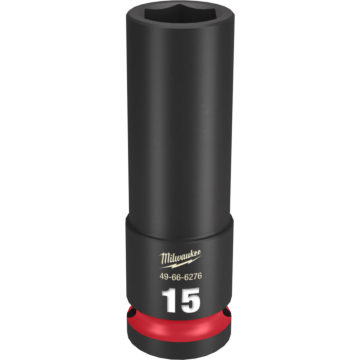 Milwaukee SHOCKWAVE™ Impact Duty 1/2" Drive 15MM Deep 6 Point Socket