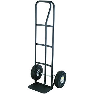 ProSource Hand Truck, 600 lb Weight Capacity, 14 in W x 9 in D Toe Plate, Steel, Black