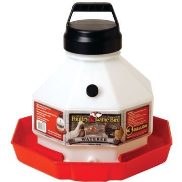 Little Giant PPF3 Poultry Waterer, 3 gal Capacity, Plastic