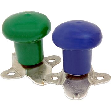 Double HH Green Color Spinner Mount Manual Steering Wheel Spinner
