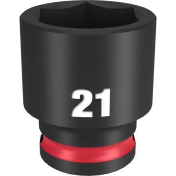 Milwaukee SHOCKWAVE™ Impact Duty 3/8" Drive 21MM Standard 6 Point Socket