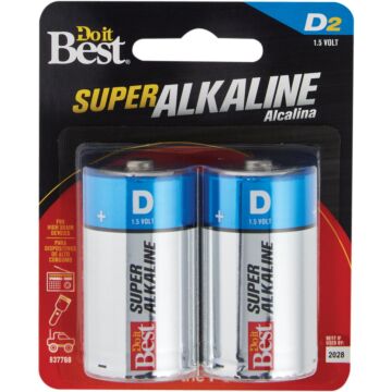 Do it Best D Alkaline Battery (2-Pack)