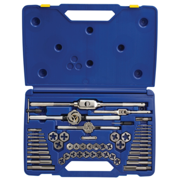 IRWIN Tap And Die Set, Fractional, 53-Piece
