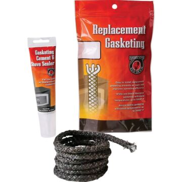 Meeco's Red Devil Gasketing Cement/Stove Sealer and 5/8 In. x 6 Ft. Replacement Rope Gasket Kit