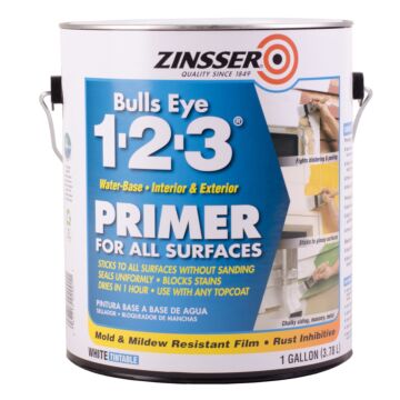 Zinsser Bulls Eye 1-2-3® Water-Base Primer - 1 Gal - White