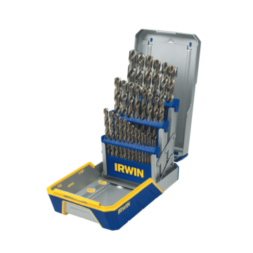 Irwin IRWIN Drill Bit Set, M35 Cobalt Alloy Steel Steel, 29-Piece