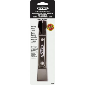 Hyde Black & Silver® 2-In-1 Glazing Tool - 1-1/4 in.