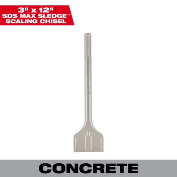 Milwaukee SDS Max SLEDGE™ 3" Scaling Chisel