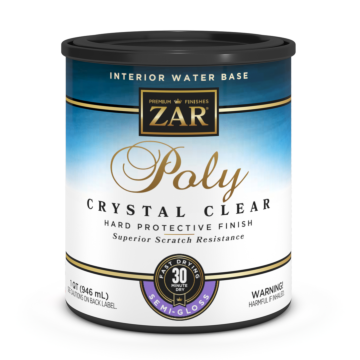 SEMI-GLOSS - ZAR INT WATERBASE POLY CRYSTAL CLEAR