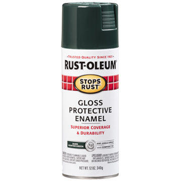 Stops Rust® Spray Paint and Rust Prevention - Protective Enamel Spray Paint - 12 oz. Spray - Dark Hunter Green