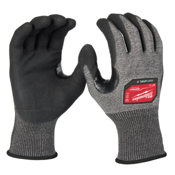Cut Level 3 High-Dexterity Nitrile Dipped Gloves - L