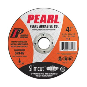 4-1/2 x .045 x 7/8 Pearl Slimcut™ SRT™ Thin Cut-Off Wheels, Type 27