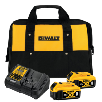 DEWALT 20V MAX* Battery Starter Kit with 2 Batteries, 5.0Ah