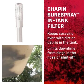 CHAPIN Lawn & Garden Series 20000 Handheld Sprayer, 1 gal Tank, Poly Tank, 34 in L Hose, White