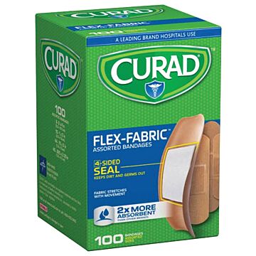 CURAD Flex-Fabric CUR0700RB Adhesive Bandage, Fabric Bandage