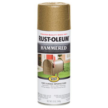 Stops Rust® Spray Paint and Rust Prevention - Hammered Spray Paint - 12 oz. Spray - Gold
