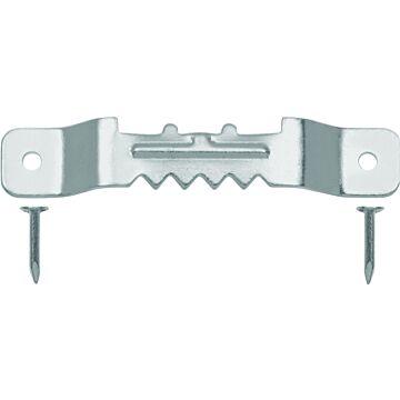 OOK 50202 Sawtooth Hanger, 20 lb, Steel, Brushed Nickel, 2/PK