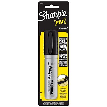Sharpie Pro Series 9011448 Permanent Marker, XL Tip, Black, Black/Gray Barrel
