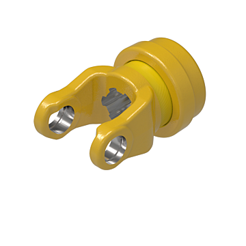 AB2,AW20 series yoke with 1 3/8-6 spline bore and spring-lok connection