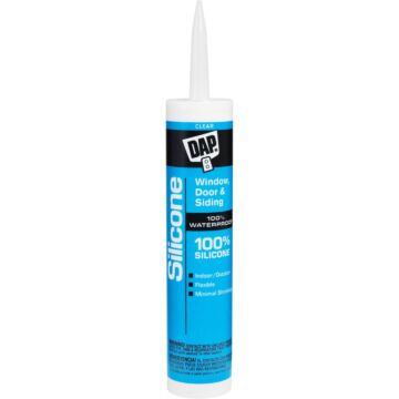 DAP Window, Door, & Siding Silicone Sealant (Clear) 9.8 oz