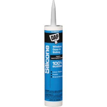 DAP Window, Door & Siding Silicone Sealant, Aluminum 9.8oz