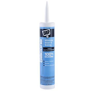 DAP Window, Door & Siding Silicone Sealant, White 9.8oz