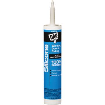 DAP Window, Door & Siding Silicone Sealant, Almond 9.8oz