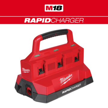 Milwaukee M18™ Six Bay Rapid Charger w/ PACKOUT™ Compatibility