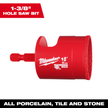 Milwaukee 1-3/8" DIAMOND MAX™ Hole Saw Bit