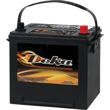 Deka Premium 12-Volt 550 CCA Automotive Battery, Top Post Right Front Positive Terminal