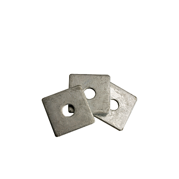 Square Plate Washer, Heavy Duty Galvanized, 5/8" Diameter, 2 1/2" Length, 0.25" Thickness