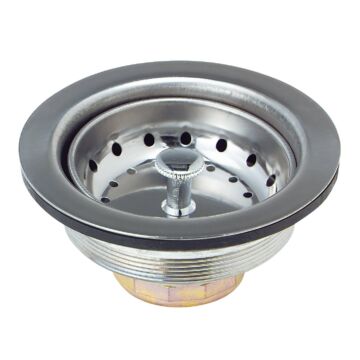 Do it 3-1/2 In. Stainless Steel Fixed Post Basket Strainer Assembly