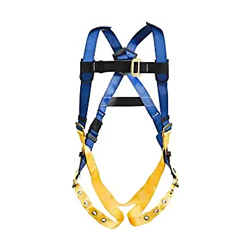 WERNER® LITEFIT™ H312002 M/L 425 lb Black/Blue/Yellow Construction Safety Harness